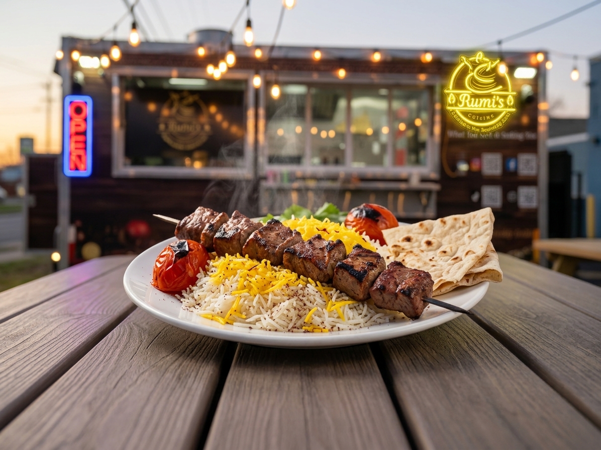 Lamb Shish Kebab in Virginia: A Halal Persian Favorite from Rumi’s Cuisine